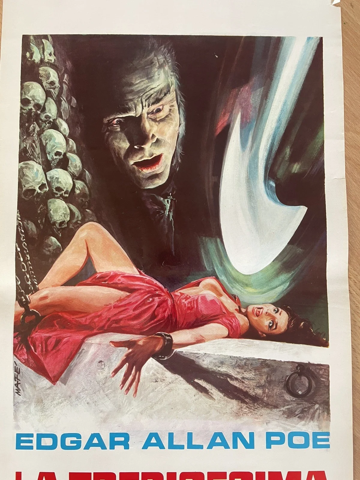 2 Film Posters Twins of Evil Hammer Horror Original Locandina Christopher Lee, image 5