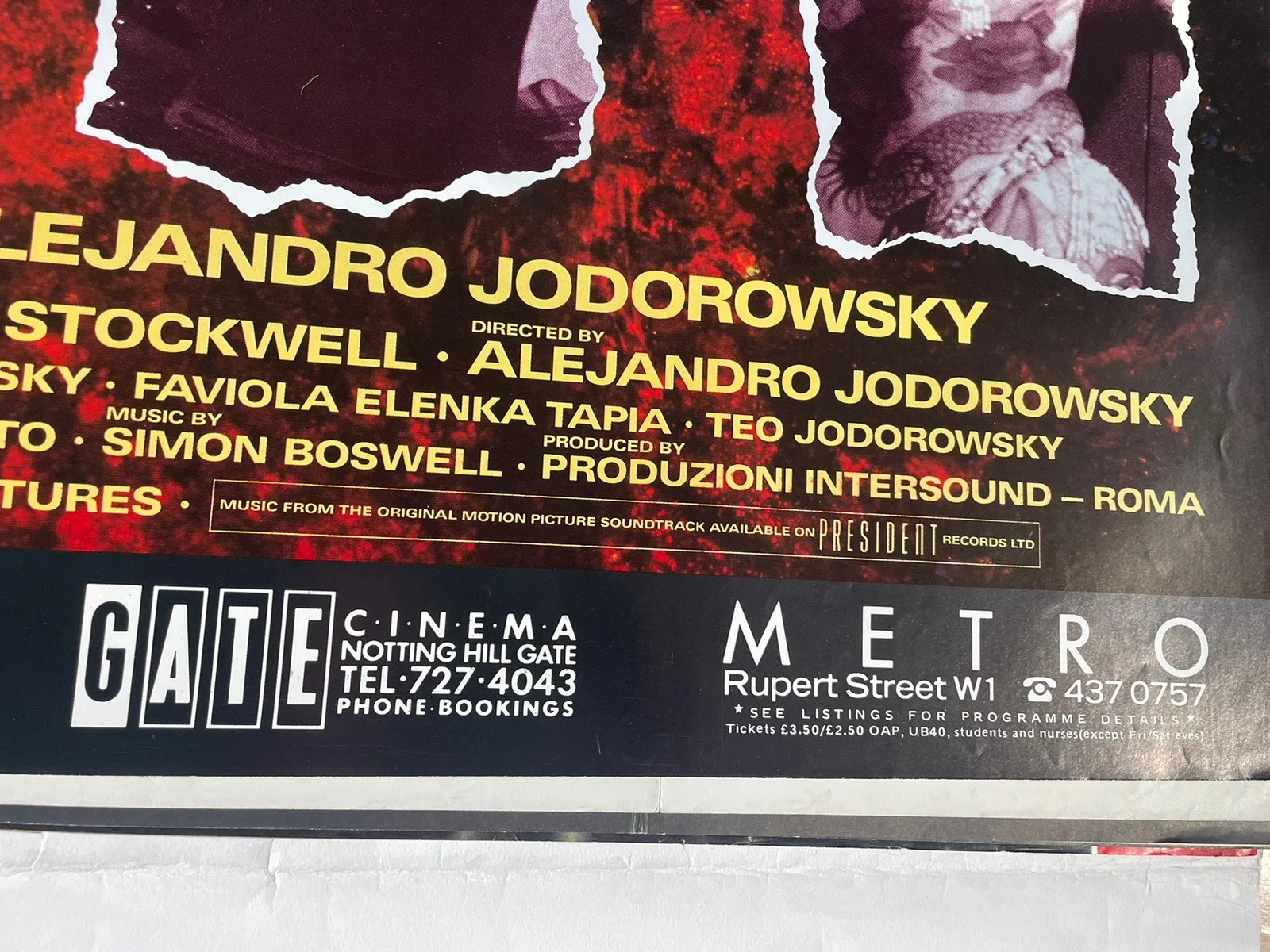 Santa Sangre Rolled Original UK Quad Poster Horror Dario Argento style Jodorosky, изображение 5