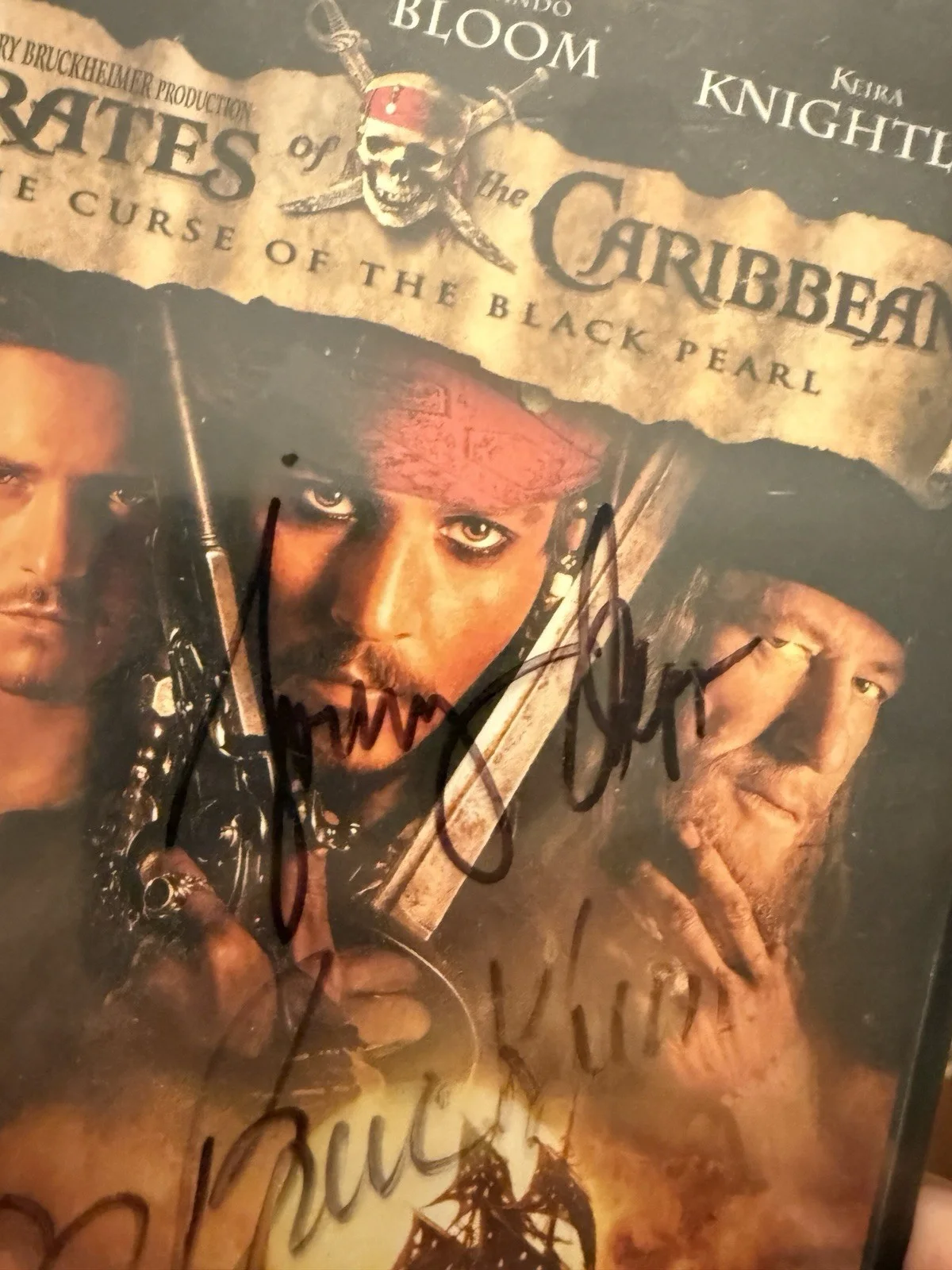 Signed Autographed Pirates Of The Carribbean DVD Johnny Depp & Jerry Bruckheimer, изображение 5