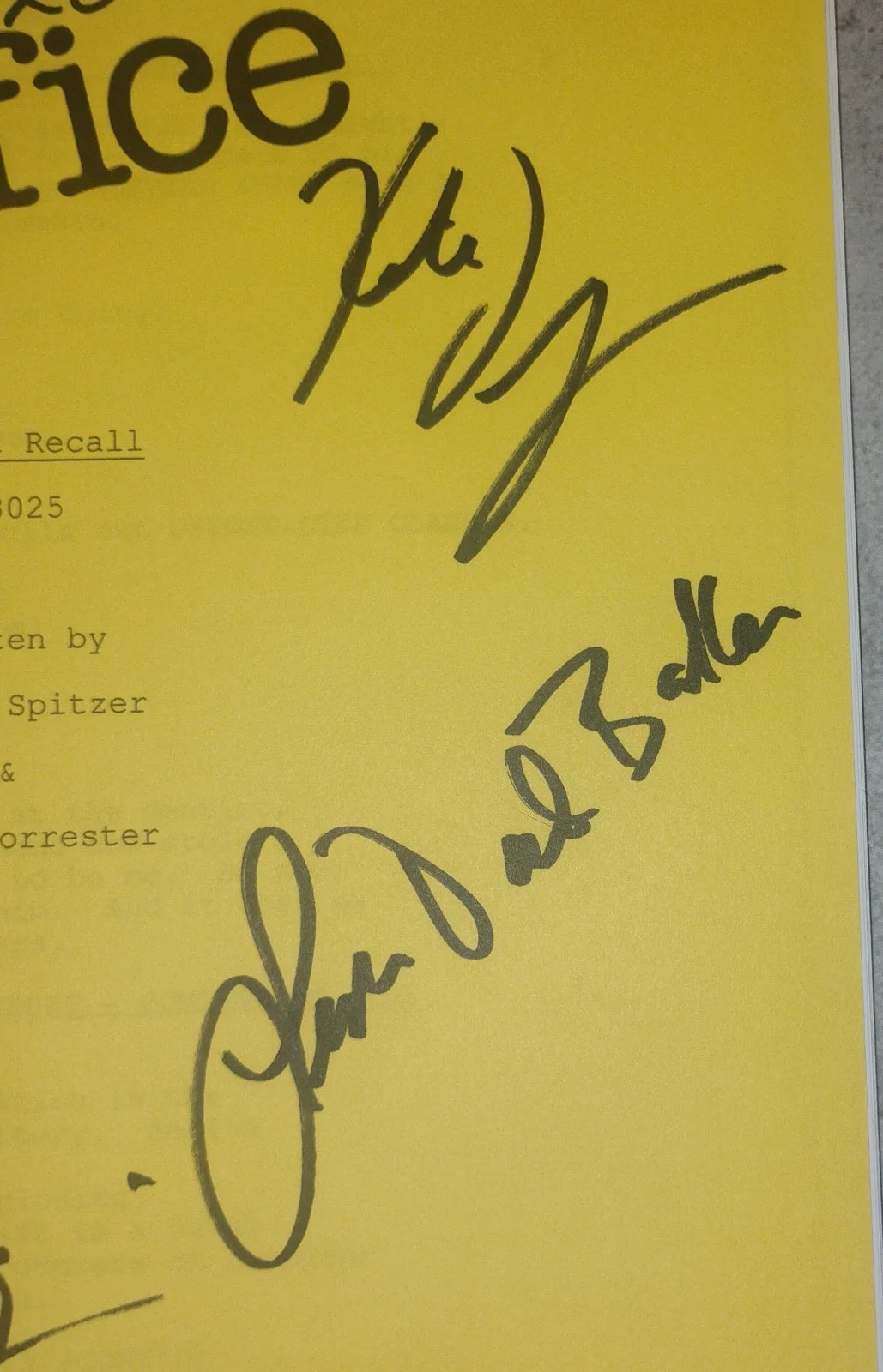 The Office 7x Cast Signed Script COA Jenna Fischer, Rainn Wilson, Creed Bratton, изображение 5
