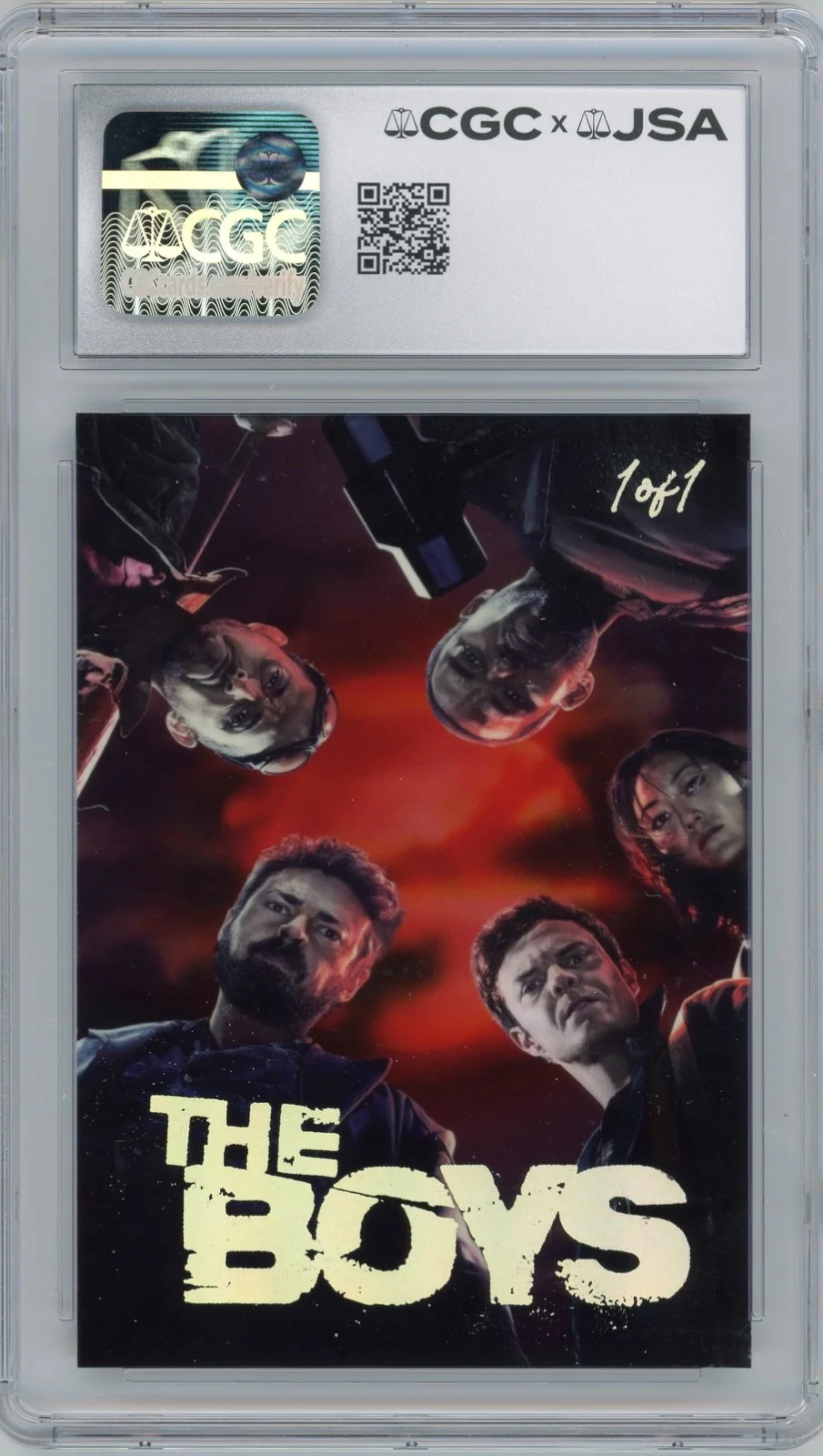 Karl Urban — Karl Urban Signed Custom Cut The Boys Trading Card JSA CGC Auto Grade 10, image 2