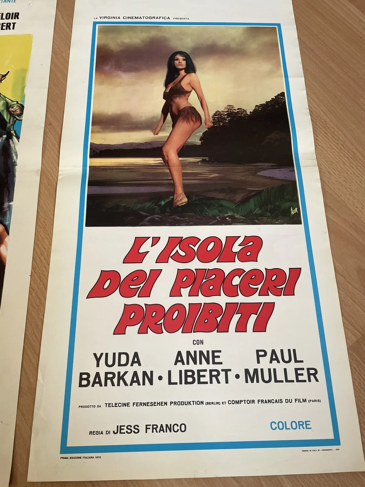 2 X Jess Franco Film Poster Original Locandina Erotic Sexy Prison Euro Trash, изображение 3