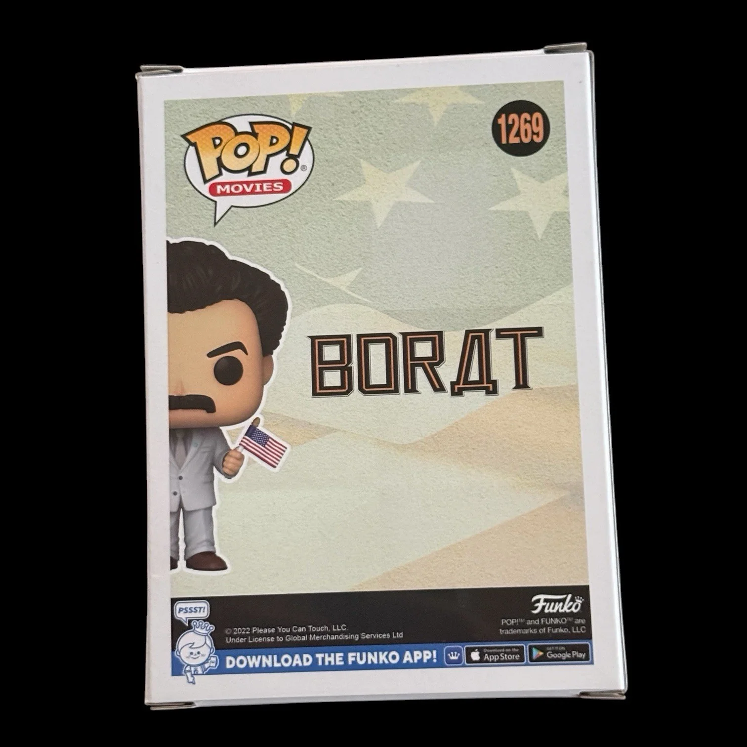 Sacha Baron Cohen Signed Borat Funko Pop #1269 PSA/DNA COA Autograph Rare, image 3