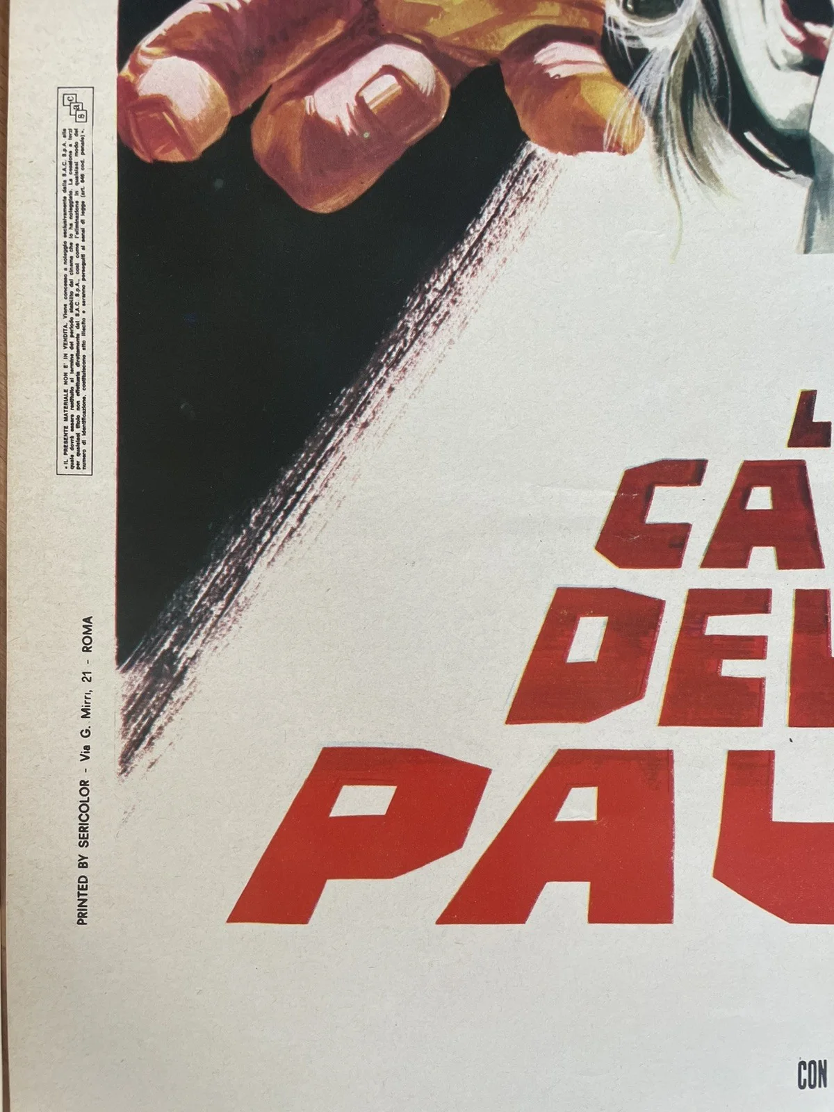 Giallo Italian Horror Film Poster Zulawski Fabio Testi Romy Schneider Locandina, изображение 5