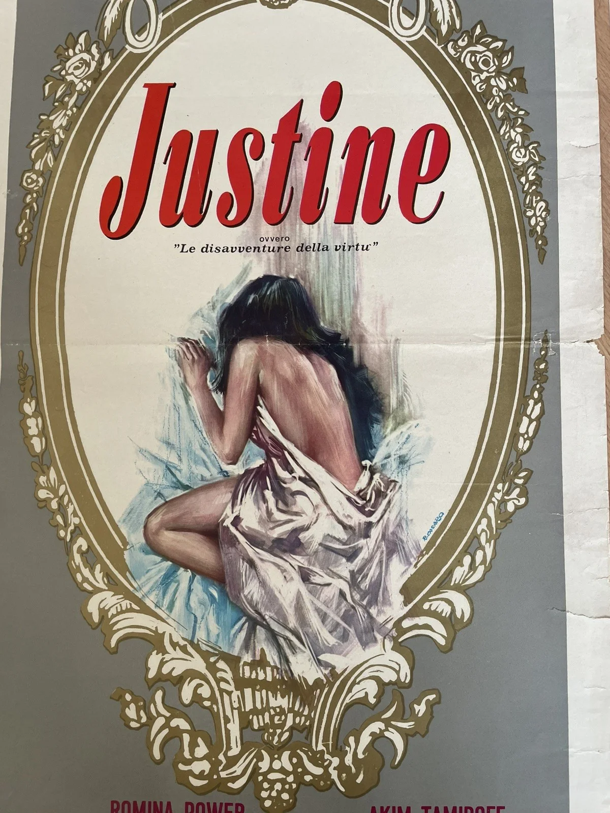 2 Jess Franco Film Poster Original Locandina Erotic Sex Justine Christopher Lee, изображение 3