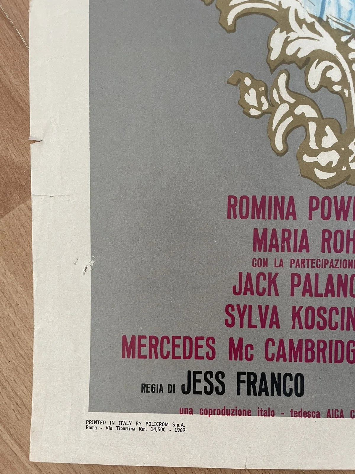 2 Jess Franco Film Poster Original Locandina Erotic Sex Justine Christopher Lee, изображение 5