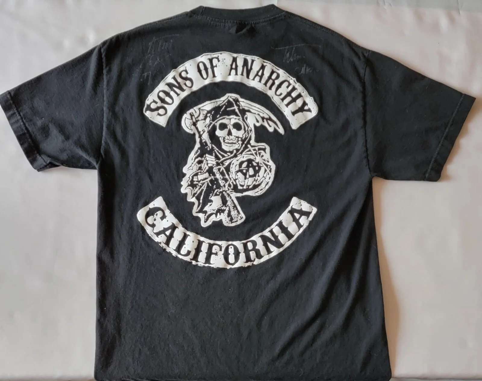 Sons of Anarchy Signed T-Shirt "Large" Tommy Flanagan "Chibs" & Kim Coates "Tig", изображение 2