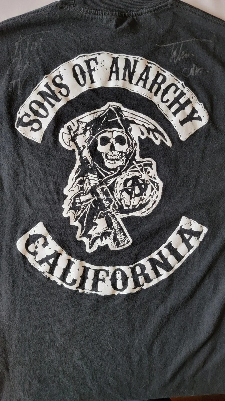 Sons of Anarchy Signed T-Shirt "Large" Tommy Flanagan "Chibs" & Kim Coates "Tig", изображение 3