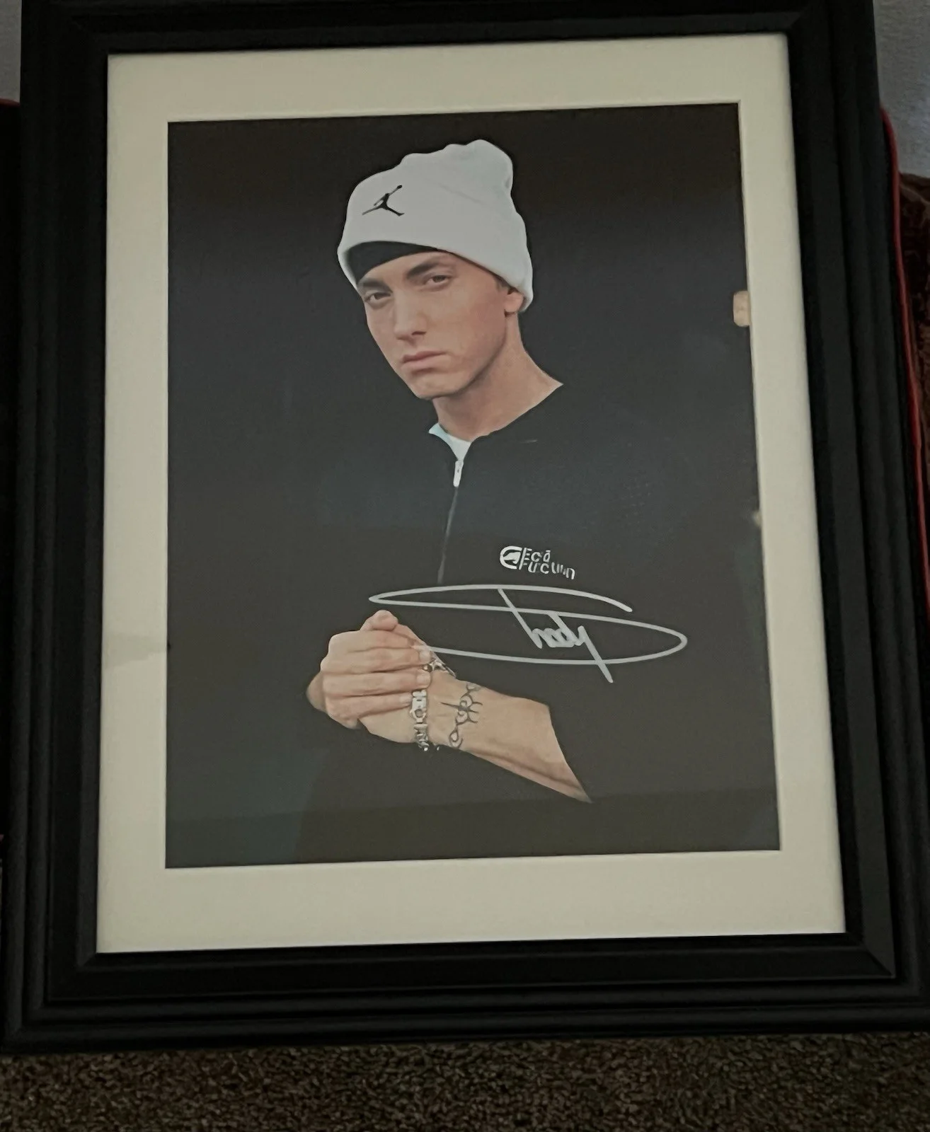 EMINEM Autographed Signed 8 X 11.5 Fully Framed Photo Iconic Music Legend Shady, изображение 2