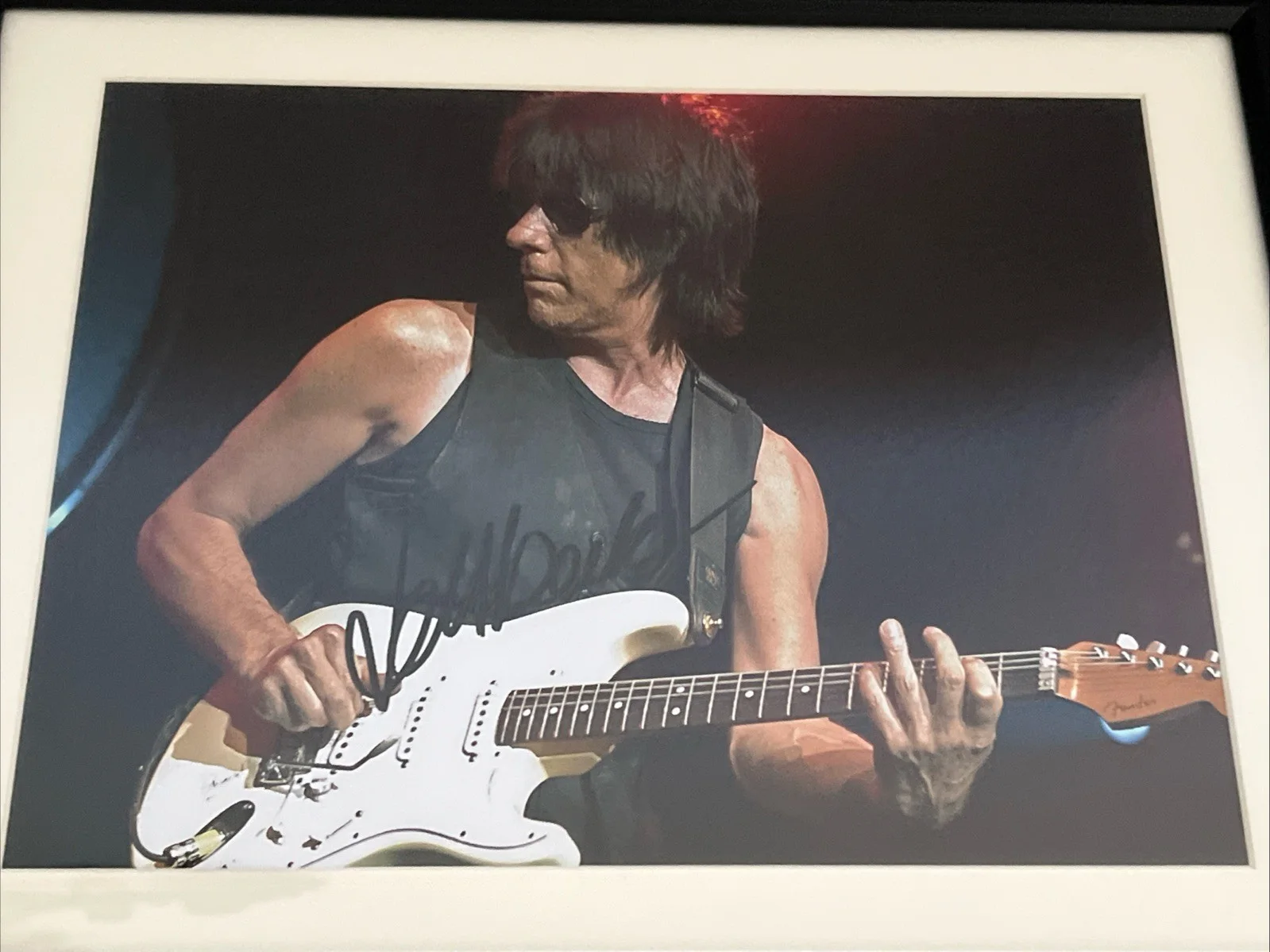 Jeff Beck Signed Autographed 8x11.5 Photo Fully Framed Rock Guitar Legend, изображение 4