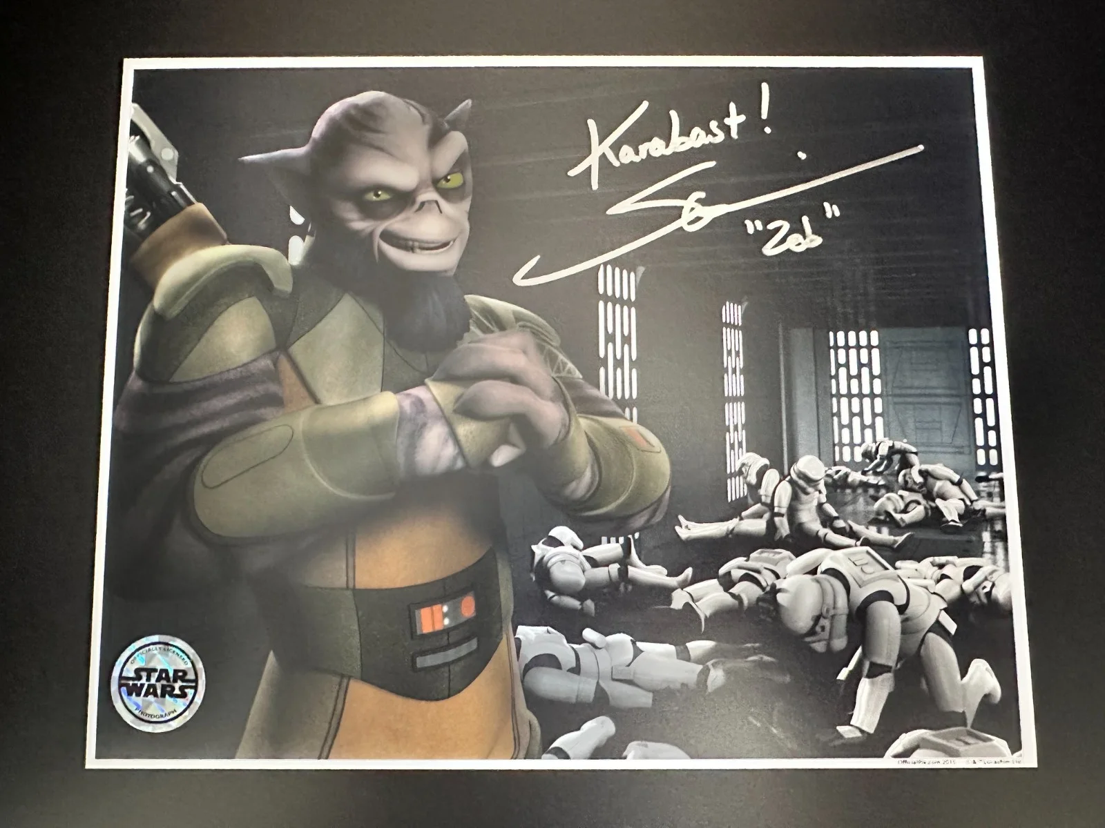 Steve Blum — Steve Blum Signed OPX 8x10 Star Wars Rebels ZEB ORRELIOS Autograph +Quote Mando