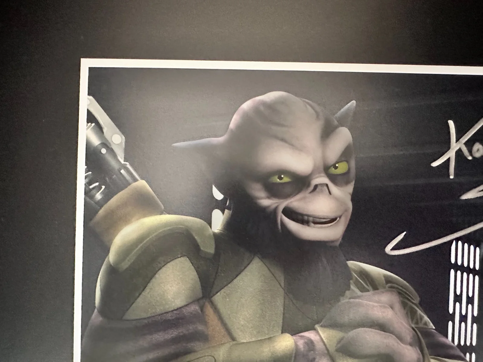 Steve Blum — Steve Blum Signed OPX 8x10 Star Wars Rebels ZEB ORRELIOS Autograph +Quote Mando, изображение 2