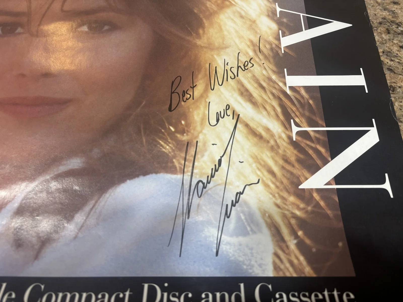 * SHANIA TWAIN * signed 20x20 "The Woman in Me" 1995 original poster / Beckett, изображение 2