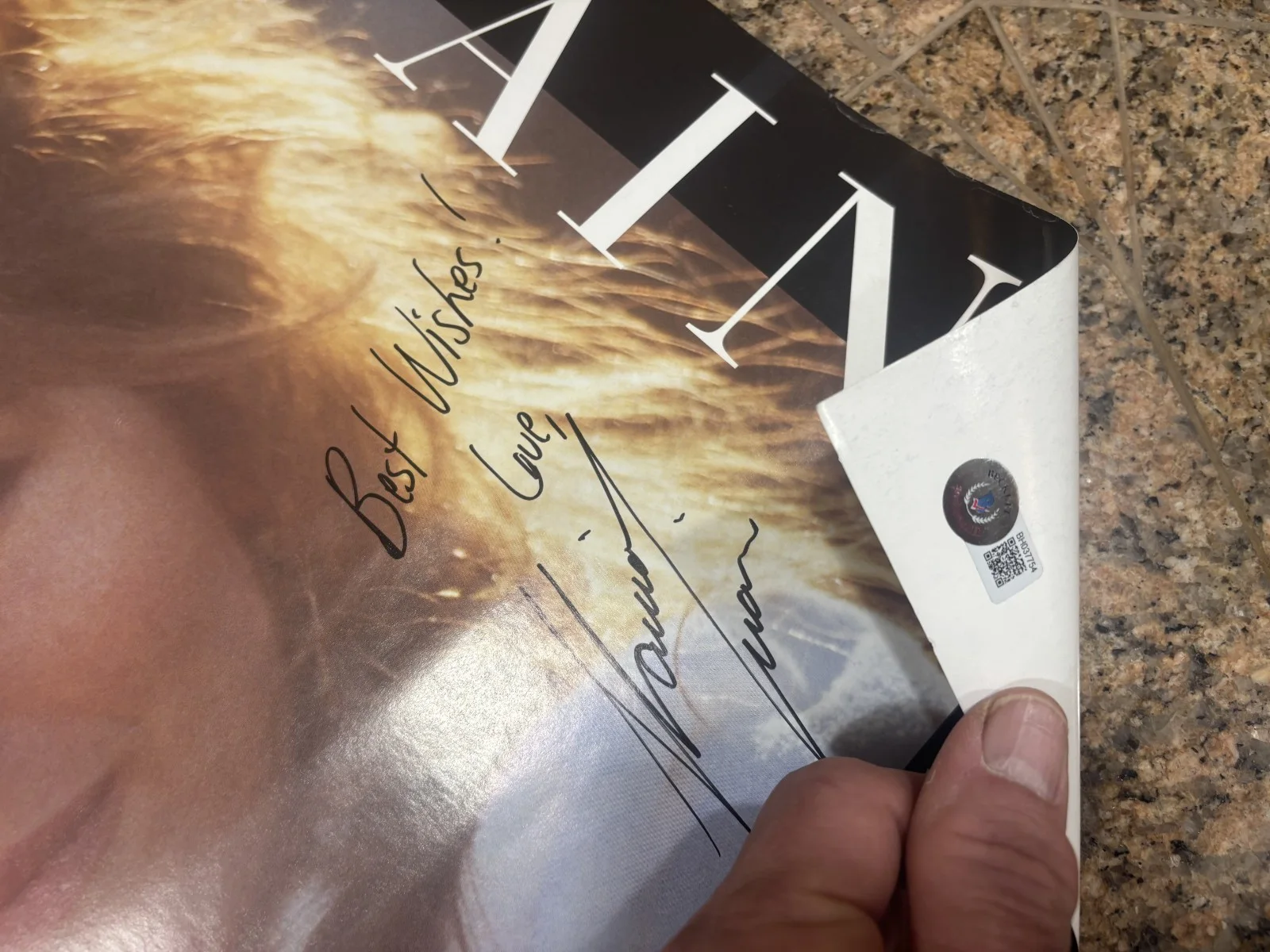 * SHANIA TWAIN * signed 20x20 "The Woman in Me" 1995 original poster / Beckett, изображение 3