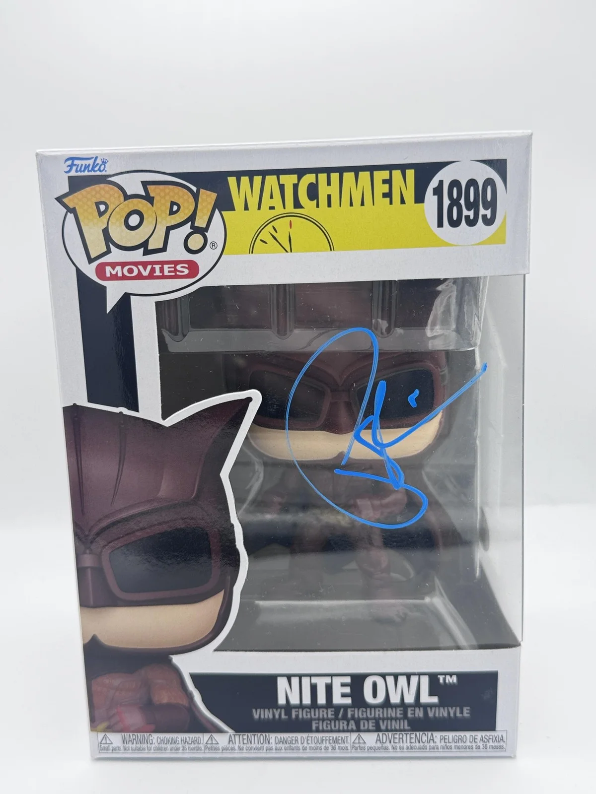 Patrick Wilson — Patrick Wilson "Watchmen" AUTOGRAPH Signed 'Nite Owl' 1899 Funko Pop Figure ACOA, изображение 2