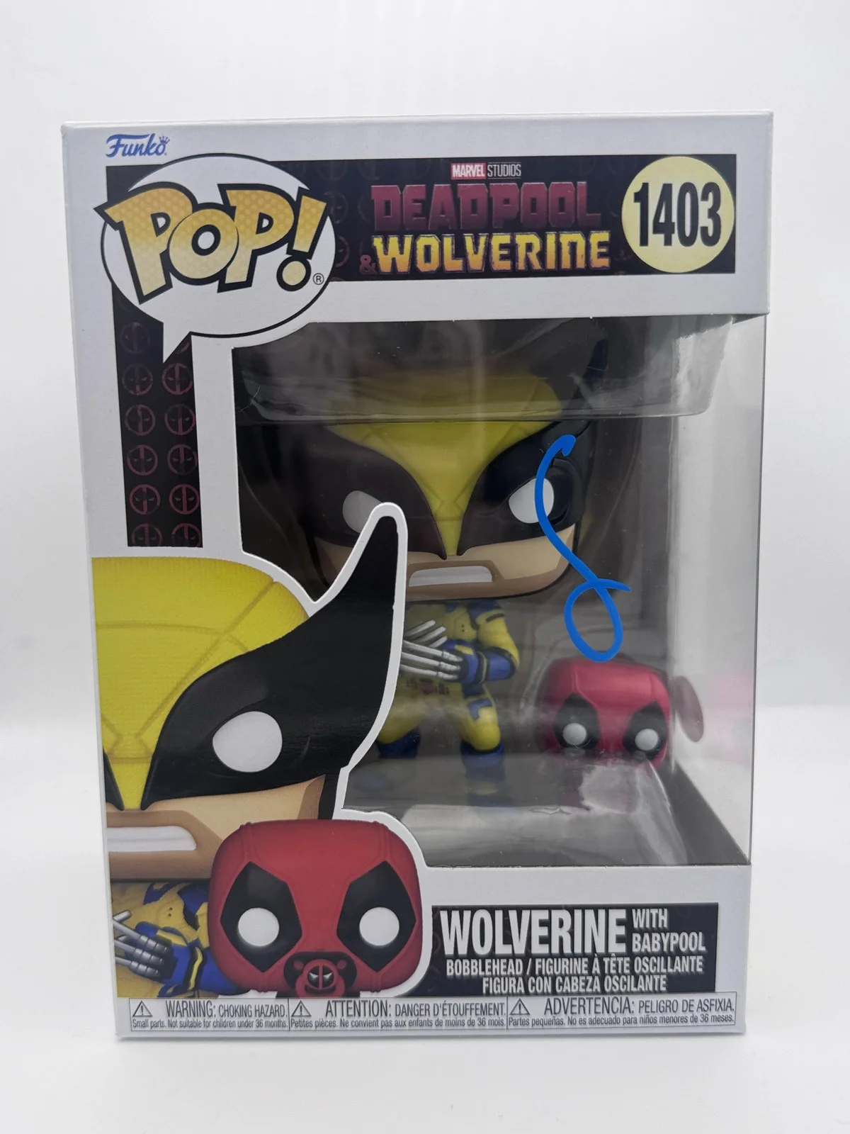 Hugh Jackman — Hugh Jackman "Deadpool & Wolverine" AUTOGRAPH Signed 'Babypool' Funko Pop ACOA