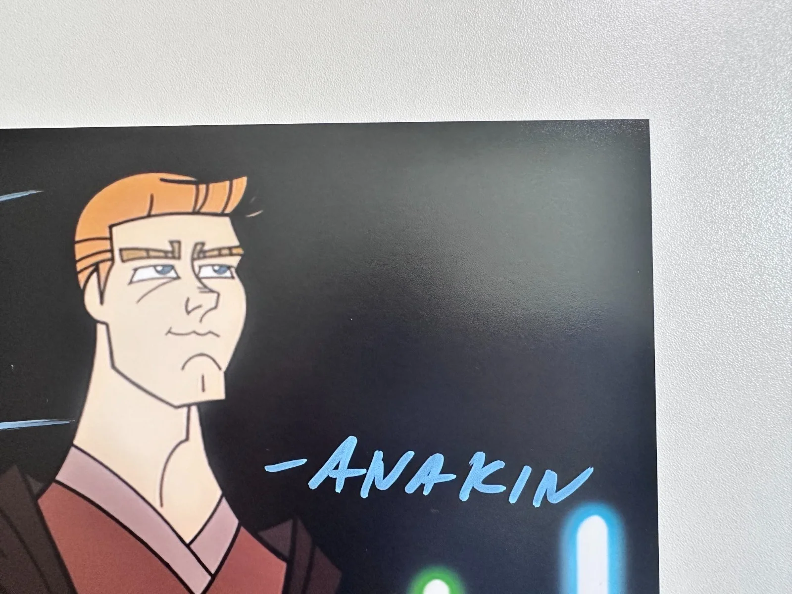 Mat Lucas — Mat Lucas Signed 8x10 Star Wars Clone Wars 2D Anakin Skywalker Autograph Rare, изображение 3