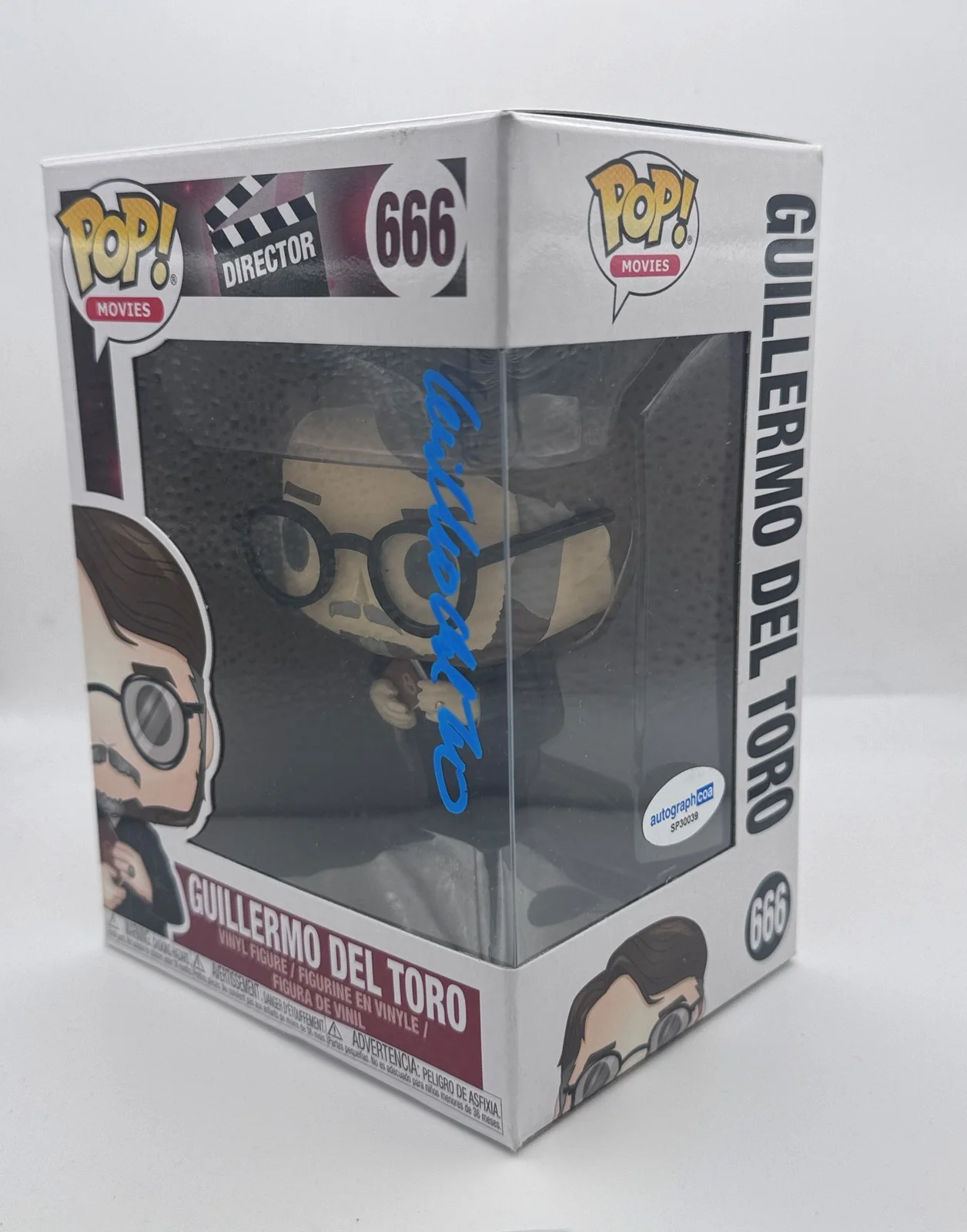 Guillermo del Toro — Guillermo del Toro AUTOGRAPH Signed Director Movies 666 Funko Pop Figure ACOA, изображение 2