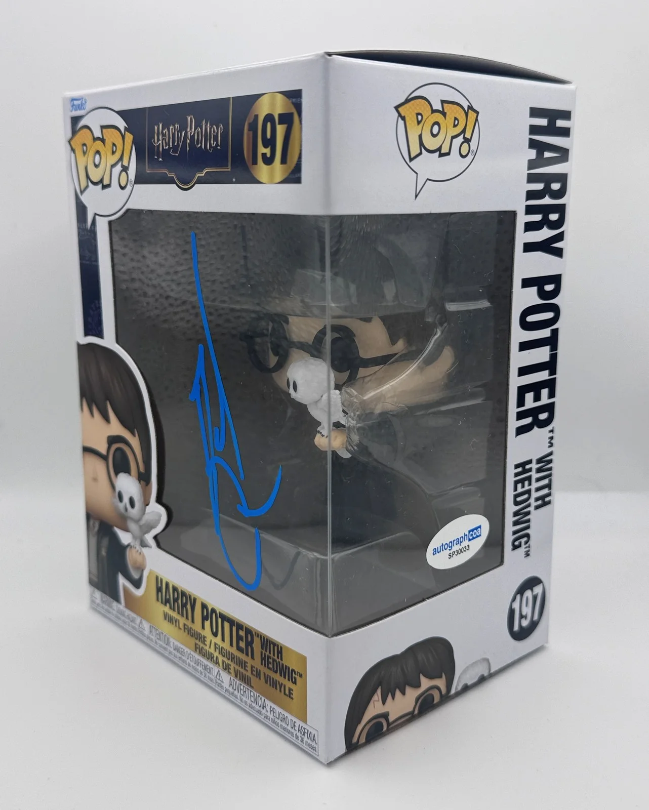 Daniel Radcliffe — Daniel Radcliffe "Harry Potter" AUTOGRAPH Signed 'Hedwig' 197 Funko Pop ACOA, image 2