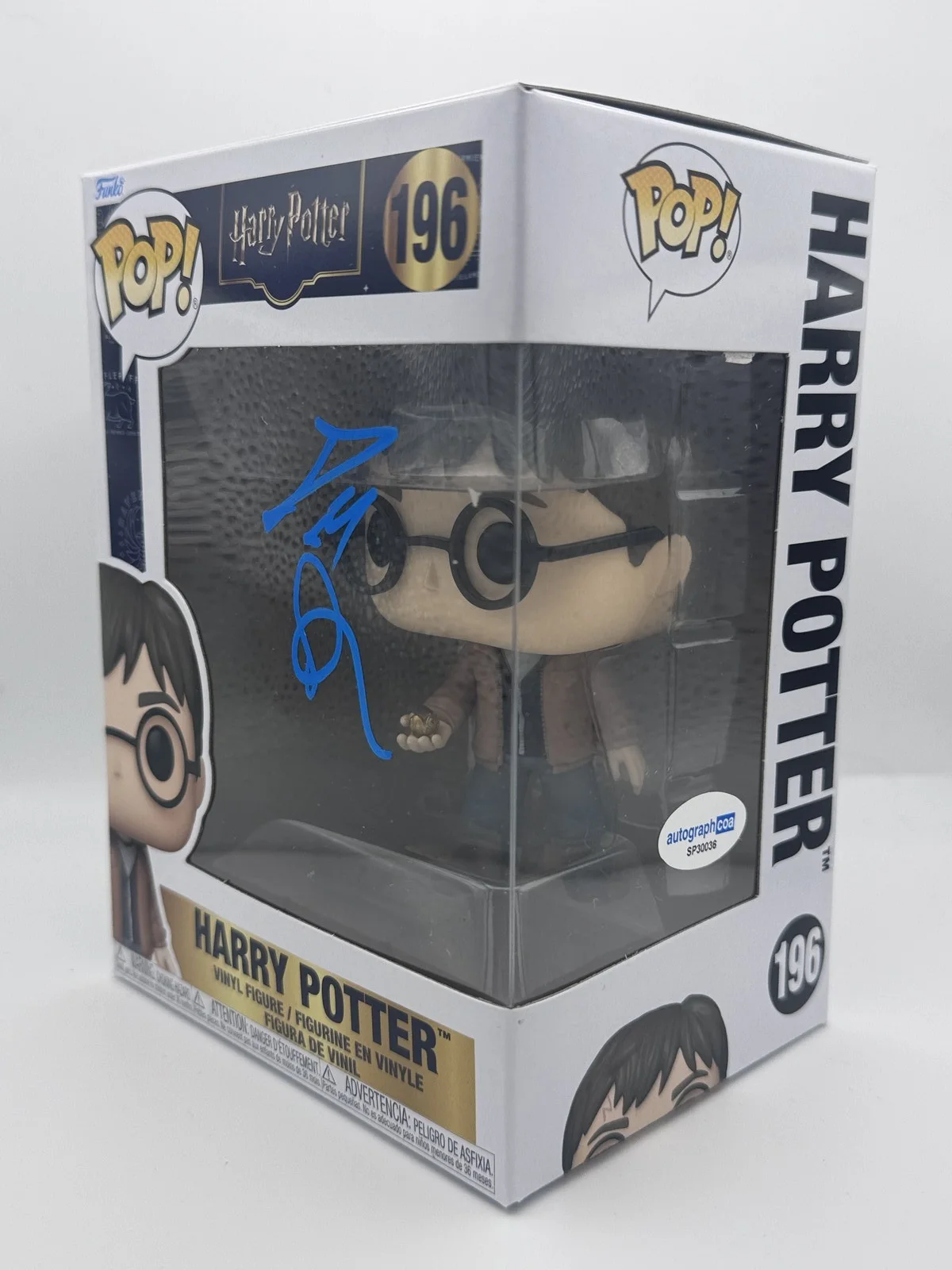 Daniel Radcliffe — Daniel Radcliffe "Harry Potter" SIGNED 'Resurrection Stone' 196 Funko Pop ACOA, изображение 2