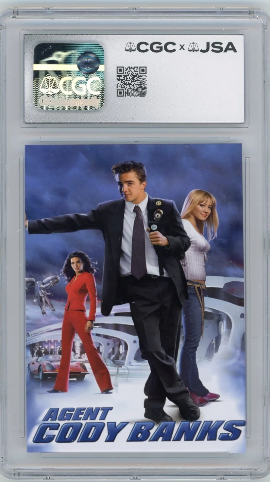 Frankie Muniz — Frankie Muniz Signed Custom Agent Cody Banks Card JSA CGC Auto Grade 10, изображение 2