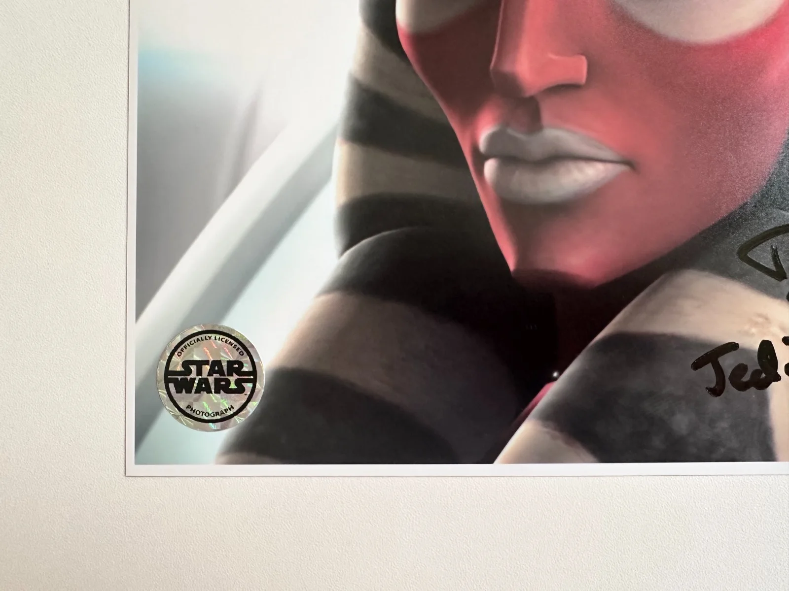 Tasia Valenza — Tasia Valenza Signed OPX 8x10 Star Wars: The Clone Wars Jedi Shaak Ti Autograph, изображение 5