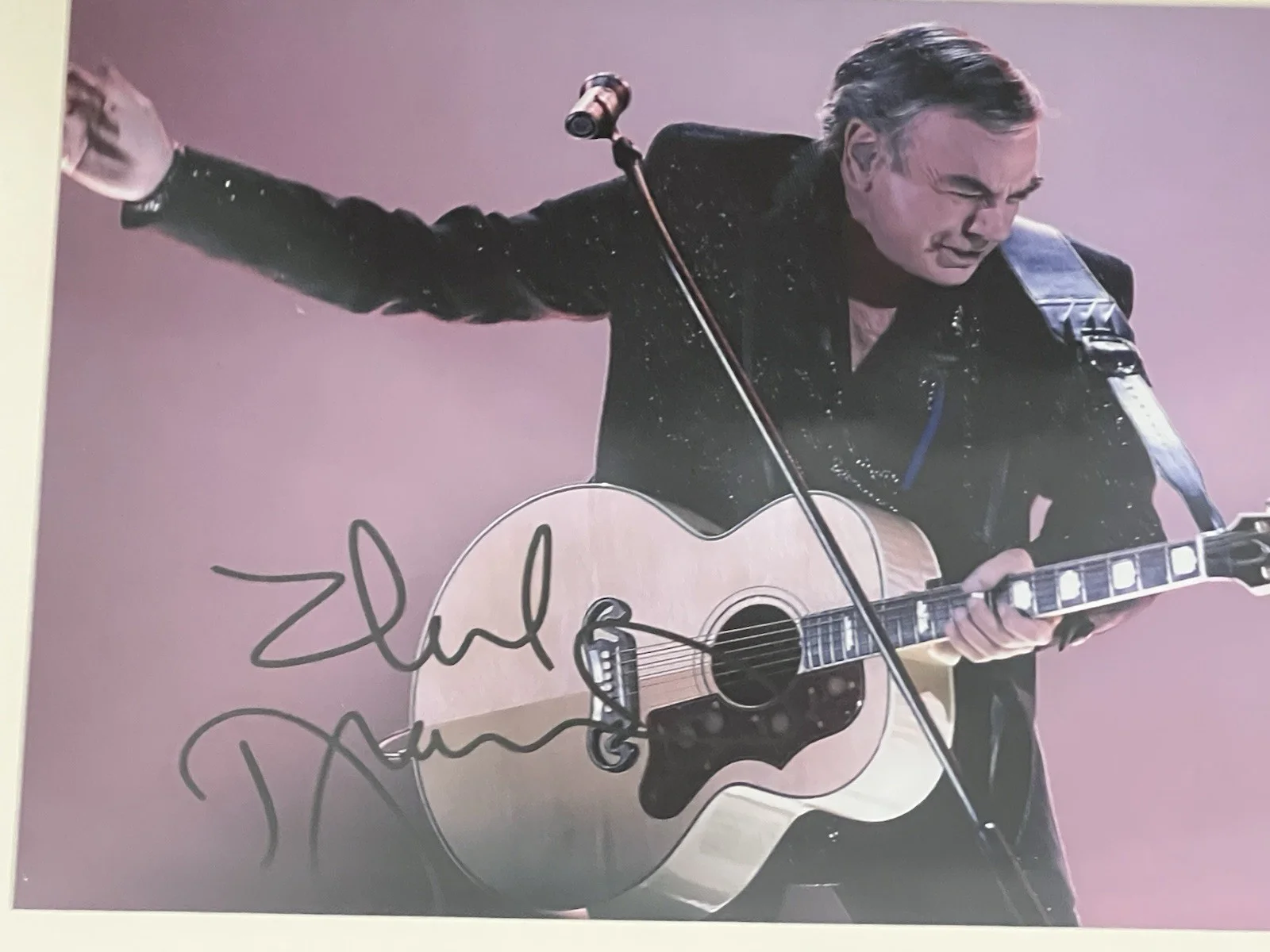 NEIL DIAMOND 8X11.5 Framed Autographed signed photo Music Legend Sweet Caroline, изображение 3