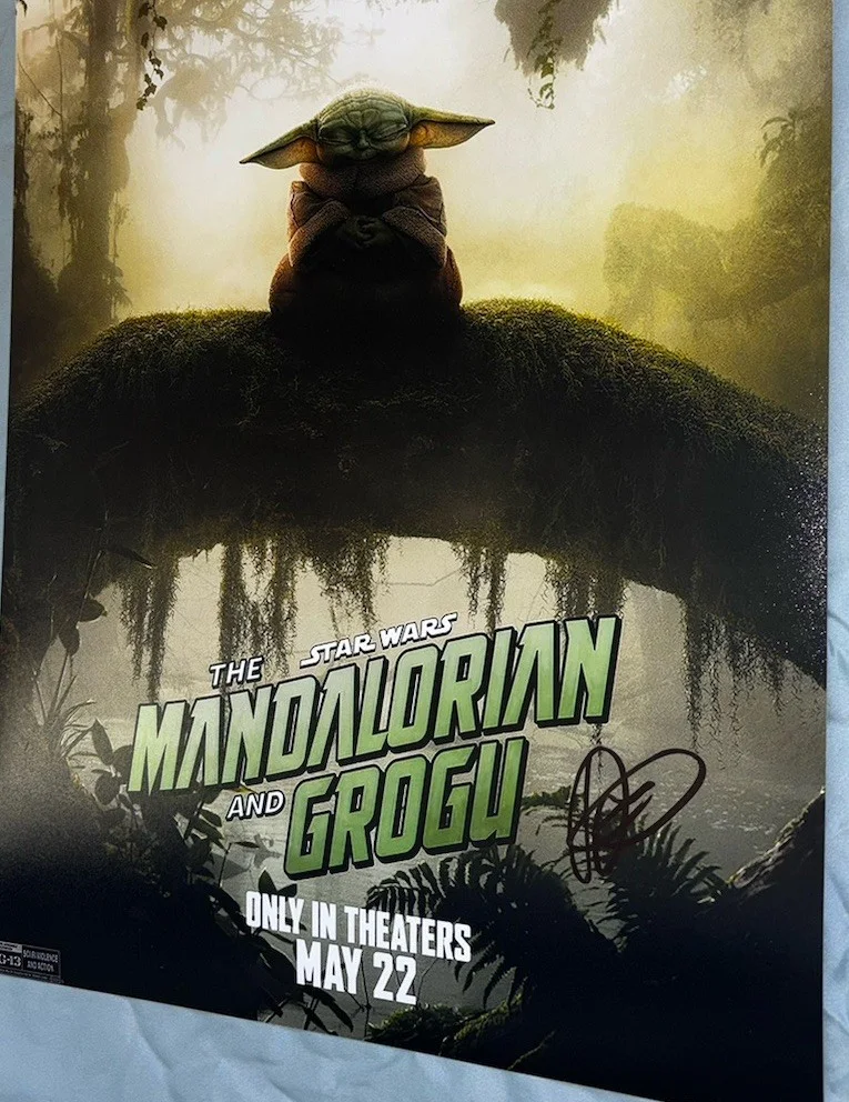 Dave Filoni Signed 12x18 Photo The Mandalorian and Grogu With Proof, изображение 2