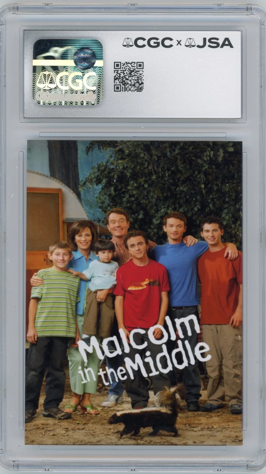 Frankie Muniz — Frankie Muniz Signed Custom Malcom in the Middle Card JSA CGC Auto Grade 10, image 2