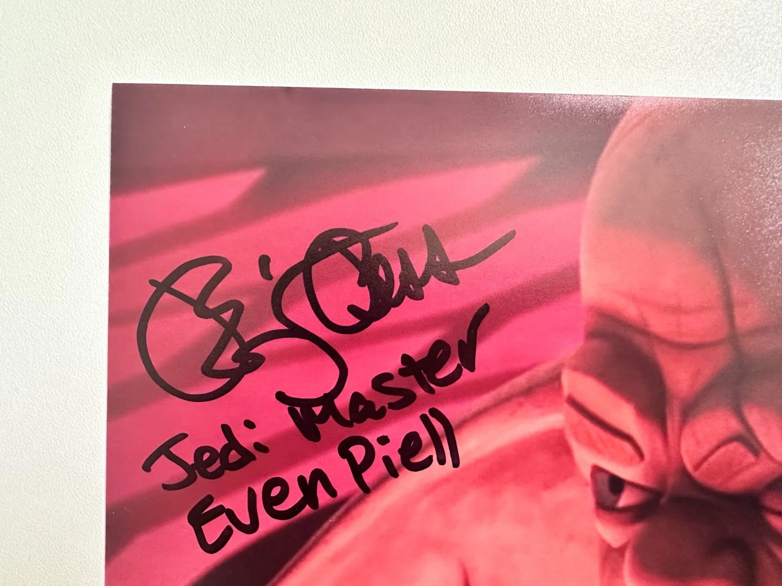 Blair Bess — Blair Bess Signed 8x10 Star Wars: The Clone Wars Jedi Even Piell Autograph, изображение 2