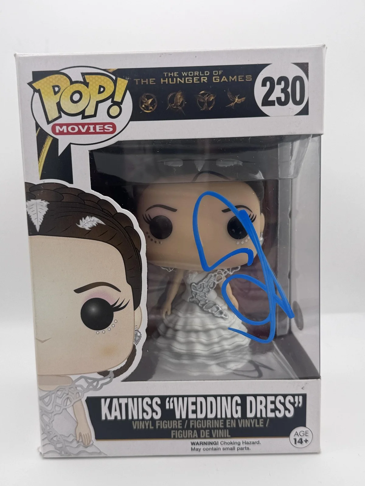 Jennifer Lawrence — Jennifer Lawrence "Hunger Games" SIGNED 'Katniss (Wedding Dress)' Funko Pop ACOA