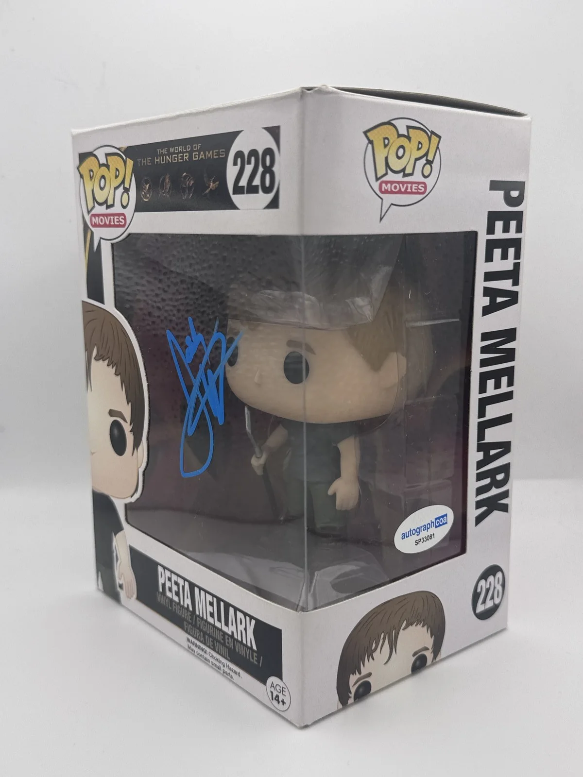 Josh Hutcherson — Josh Hutcherson "The Hunger Games" SIGNED 'Peeta Mellark' 228 Funko Pop ACOA