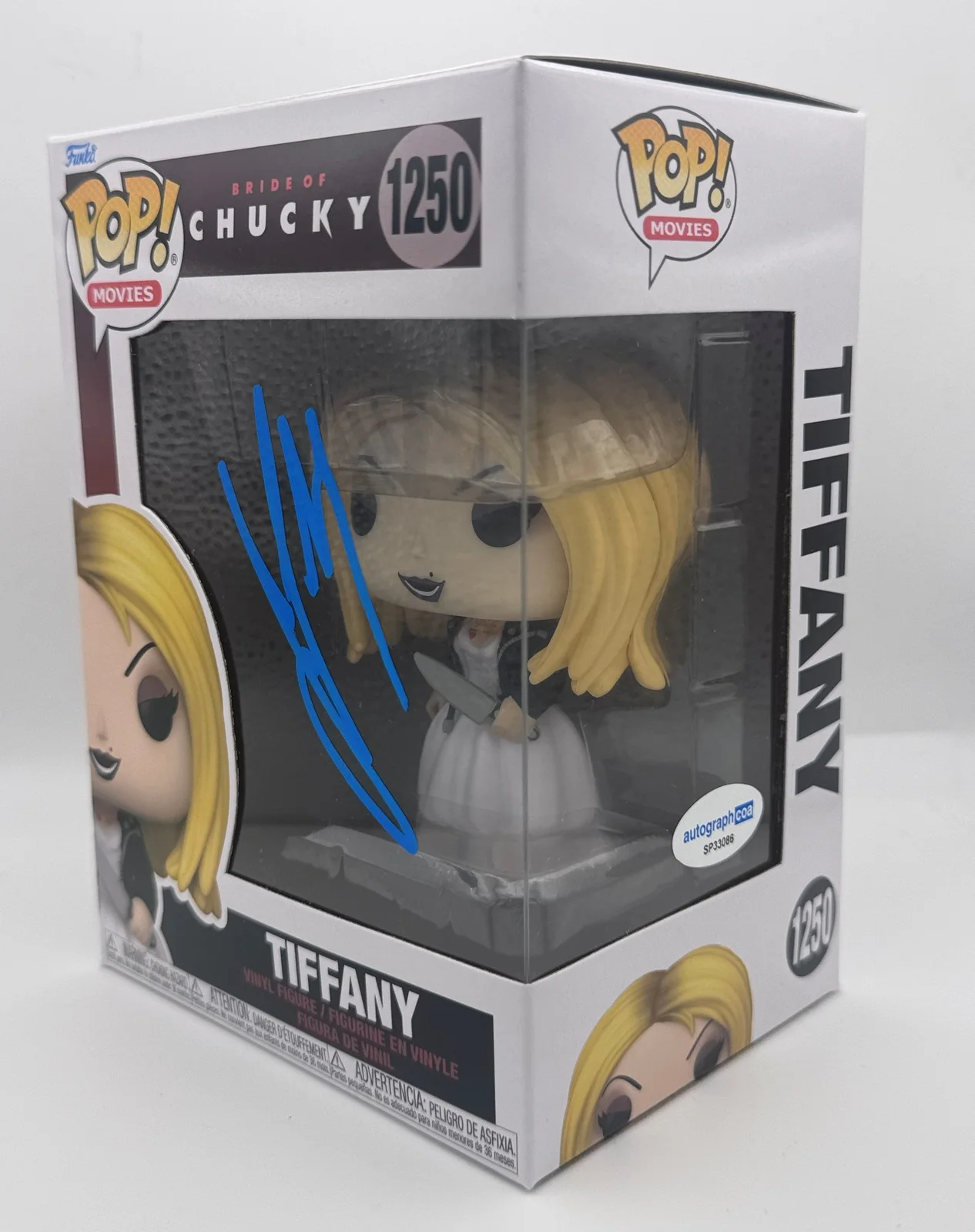 Jennifer Tilly — Jennifer Tilly "Bride of Chucky" AUTOGRAPH Signed 'Tiffany' 1250 Funko Pop ACOA