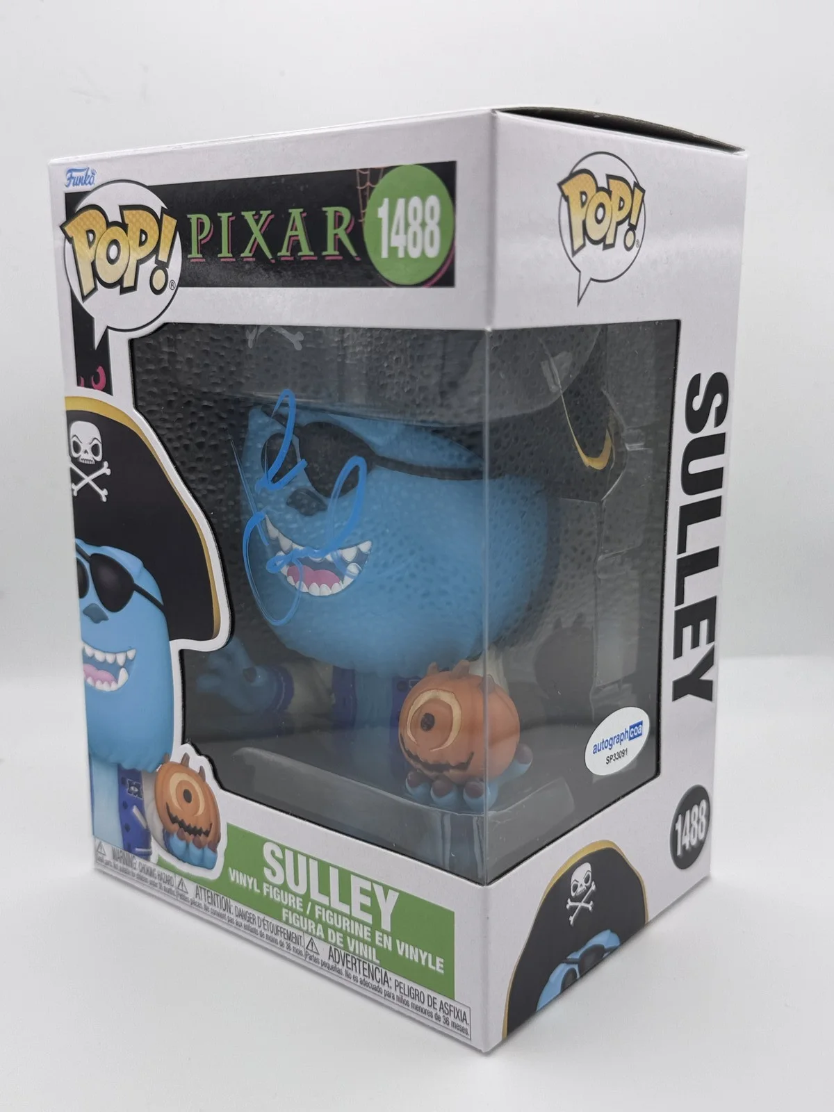 John Goodman — John Goodman "Monsters, Inc." AUTOGRAPH Signed 'Sulley' 1488 Funko Pop ACOA, image 2