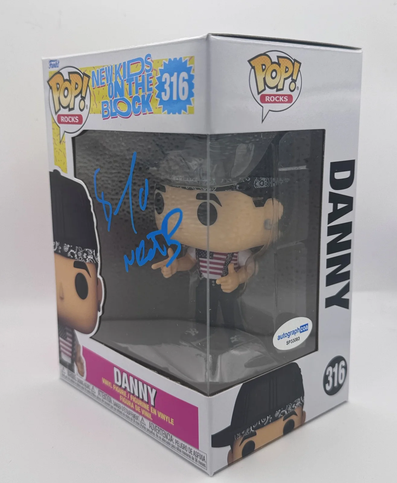 Danny Wood — Danny Wood "New Kids on the Block" AUTOGRAPH Signed 316 Funko Pop Figure ACOA, изображение 2