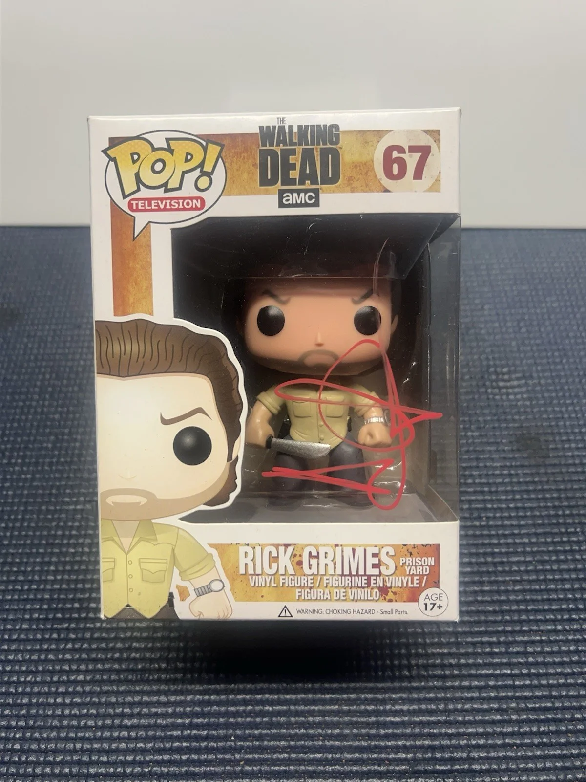 Andrew Lincoln Signed Rick Grimes Funko Pop #67 SIGNED WITH STICKER TWD, изображение 2