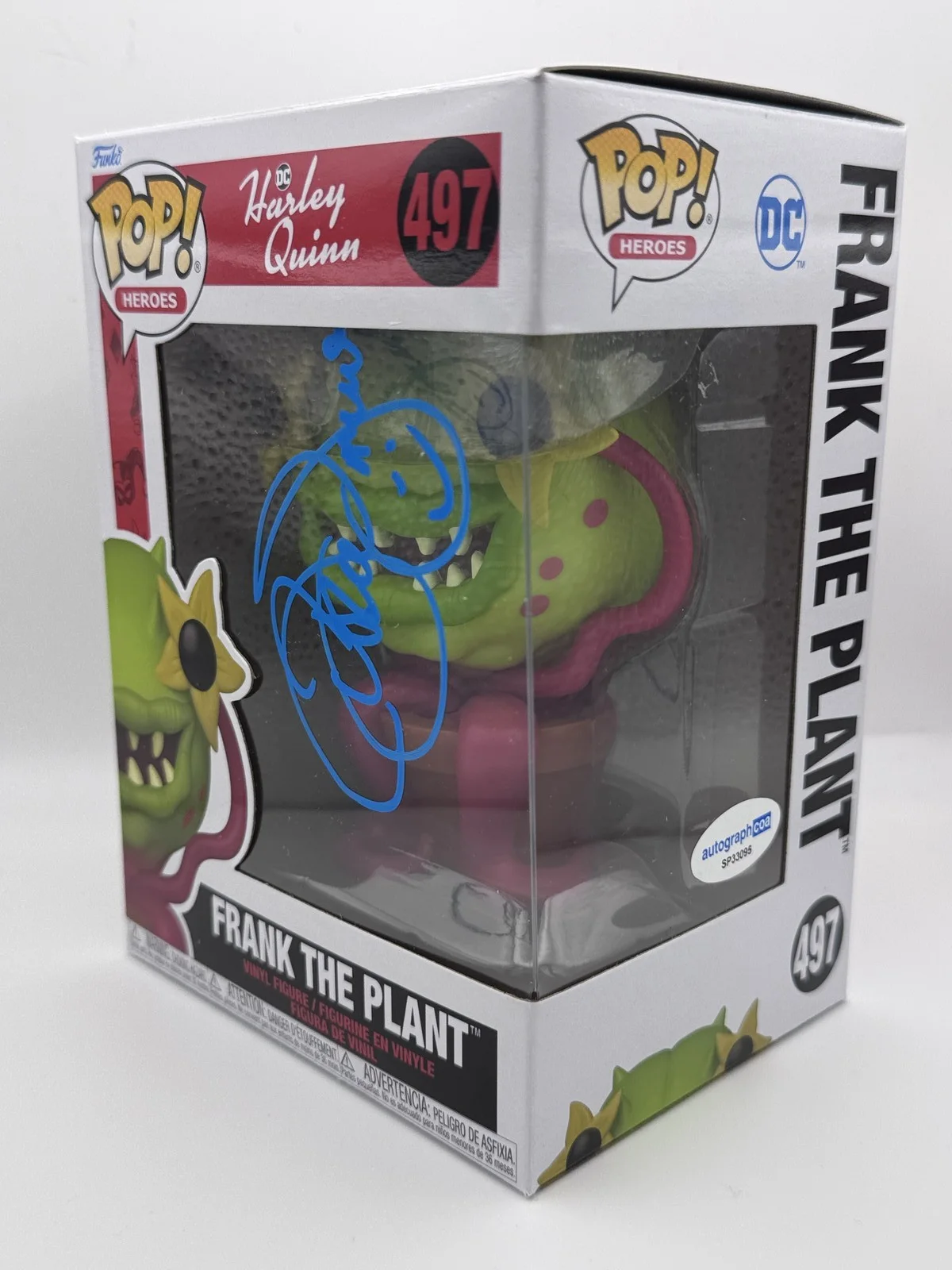 J.B. Smoove — J.B. Smoove "Harley Quinn" AUTOGRAPH Signed 'Frank the Plant' 497 Funko Pop ACOA, изображение 2
