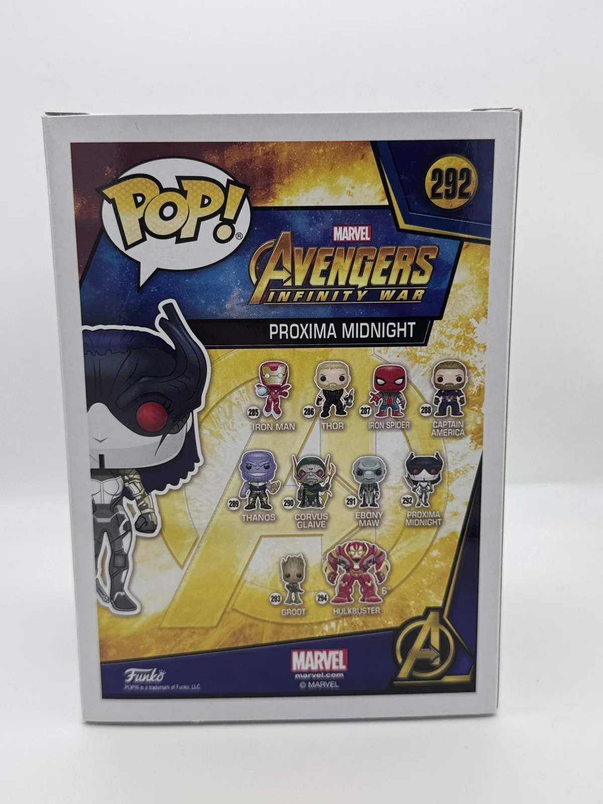 Carrie Coon — Carrie Coon "Avengers: Infinity War" SIGNED Proxima Midnight 292 Funko Pop ACOA, изображение 4