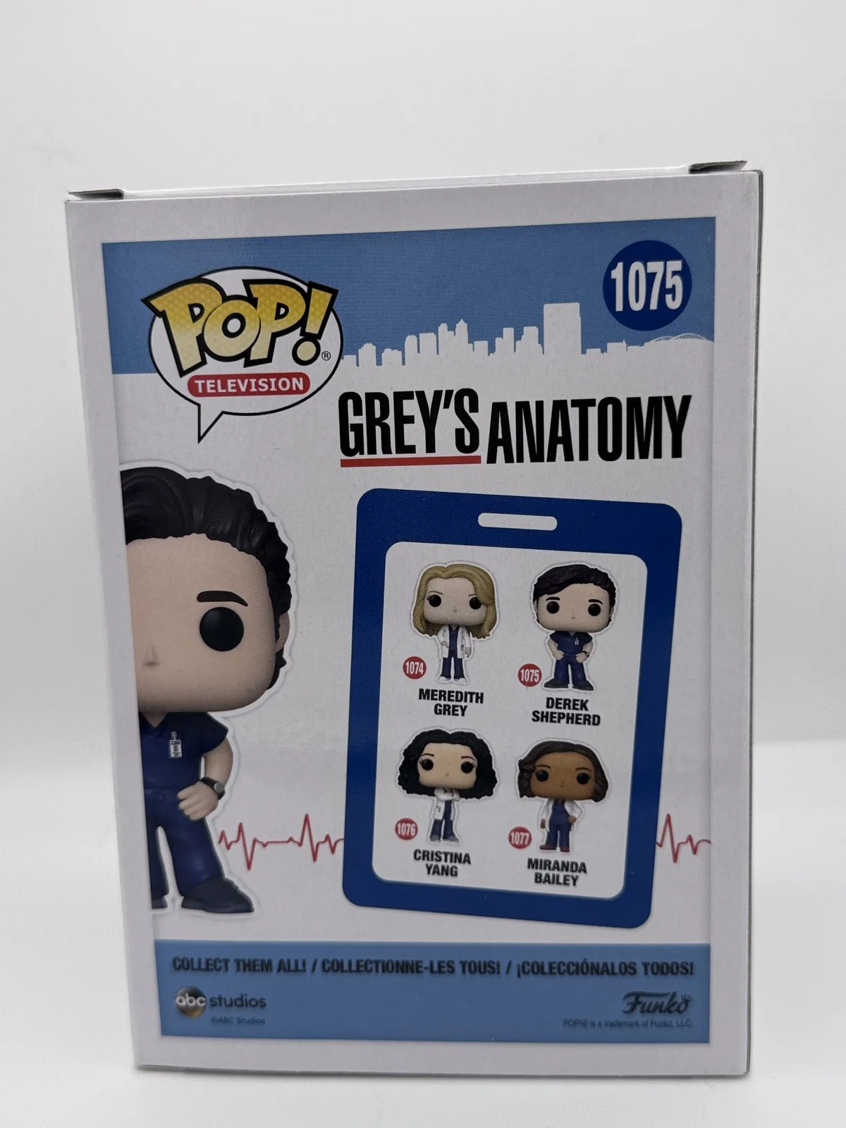 Patrick Dempsey — Patrick Dempsey "Grey's Anatomy" SIGNED 'Derek Shepherd' 1075 Funko Pop ACOA, image 4