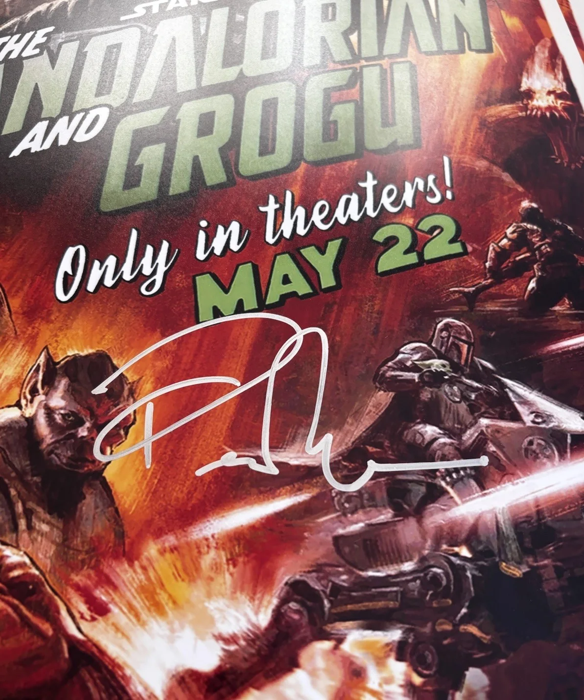 Pedro Pascal Signed 12x18 Photo The Mandalorian and Grogu, image 3