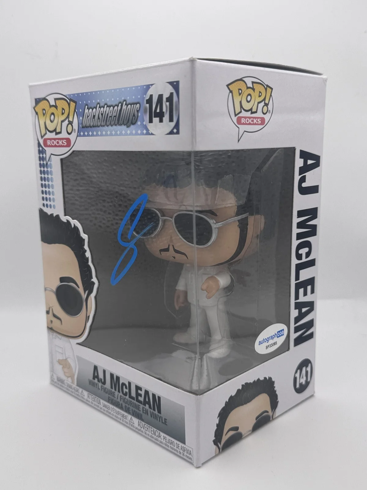 AJ McLean — AJ McLean "Backstreet Boys" AUTOGRAPH Signed Funko Pop 141 Vinyl Figure ACOA, изображение 2
