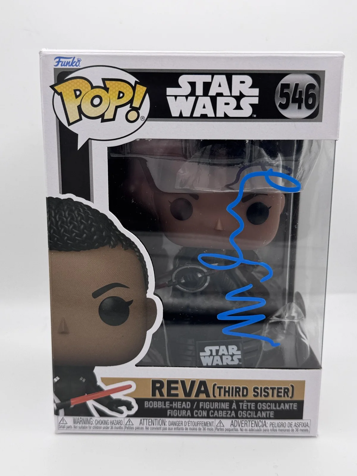 Moses Ingram — Moses Ingram "Obi Wan Kenobi" Star Wars AUTOGRAPH Signed 'Reva' Funko Pop B ACOA