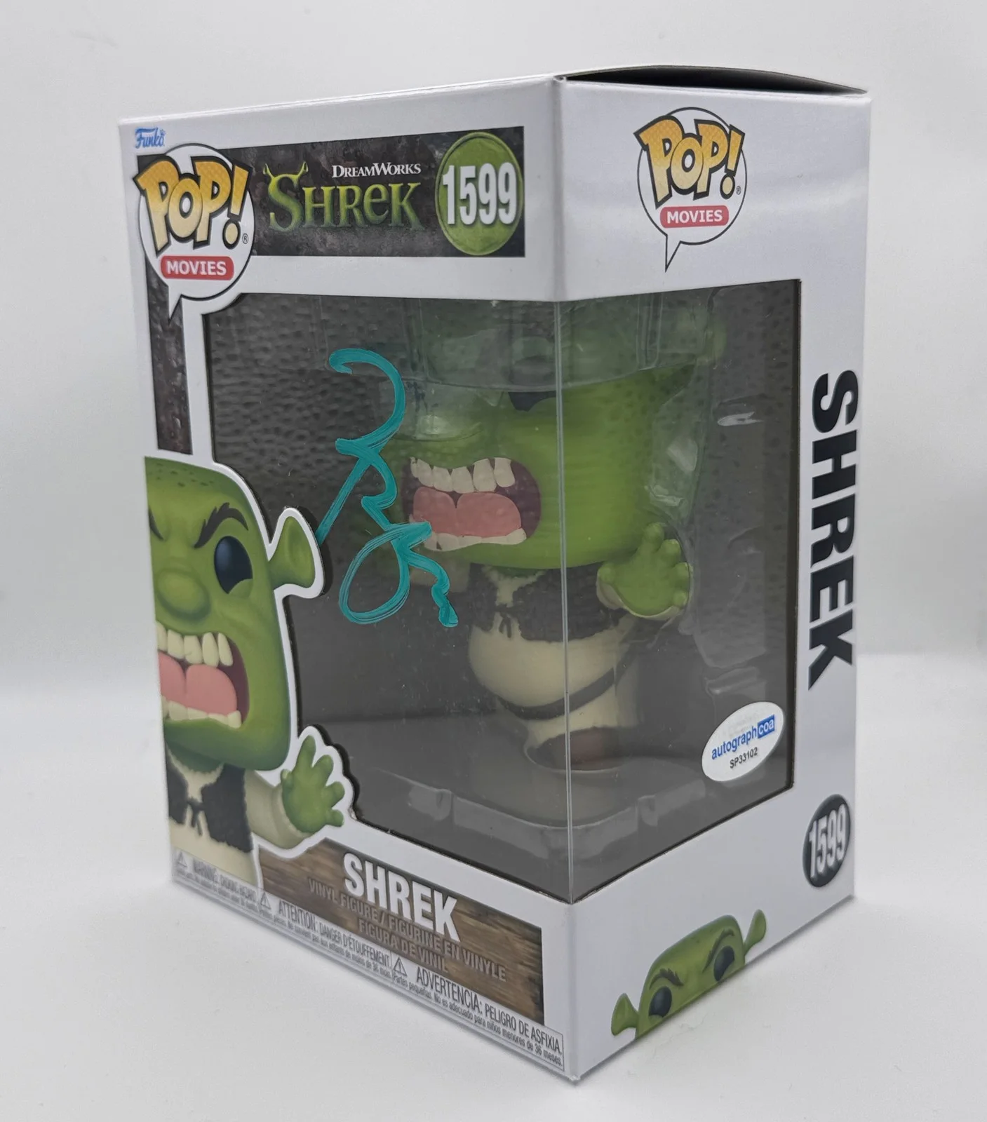 Brian d'Arcy James — Brian d'Arcy James "Shrek the Musical" AUTOGRAPH Signed 1599 Funko Pop ACOA, изображение 2