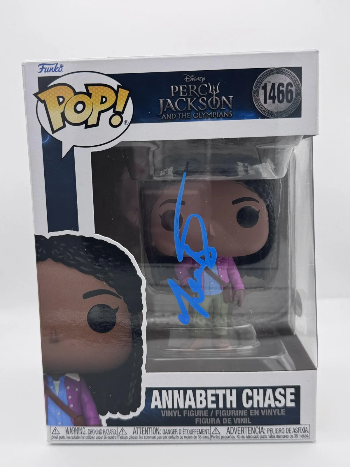 Leah Jeffries — Leah Sava Jeffries "Percy Jackson" SIGNED 'Annabeth Chase' 1466 Funko Pop ACOA