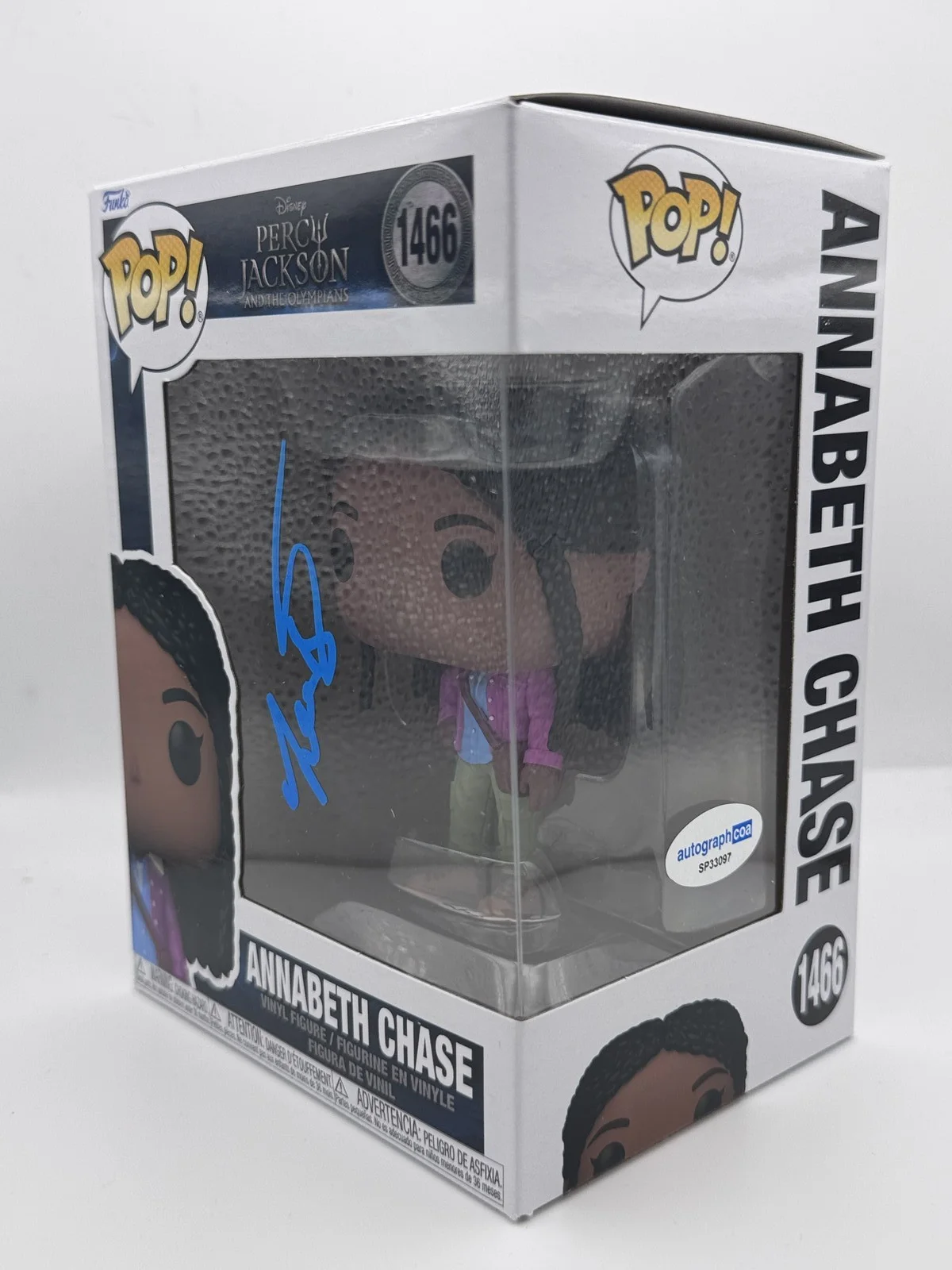 Leah Jeffries — Leah Sava Jeffries "Percy Jackson" SIGNED 'Annabeth Chase' 1466 Funko Pop ACOA, изображение 2