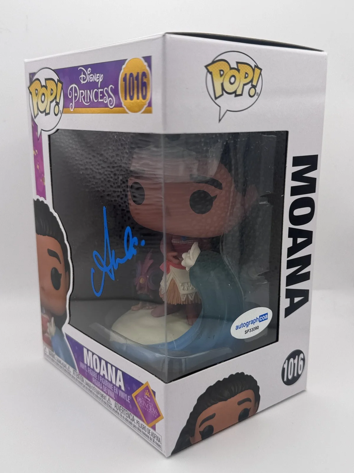 Auliʻi Cravalho — Auli'i Cravalho "Moana" AUTOGRAPH Signed 'Disney Princess' 1016 Funko Pop B ACOA, image 2