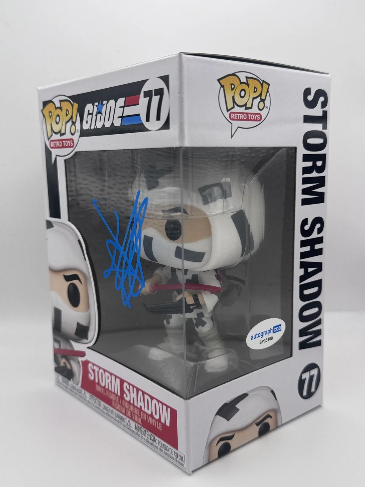 Andrew Koji — Andrew Koji "G.I. Joe/Snake Eyes" SIGNED 'Storm Shadow' 77 Funko Pop Figure ACOA, изображение 2