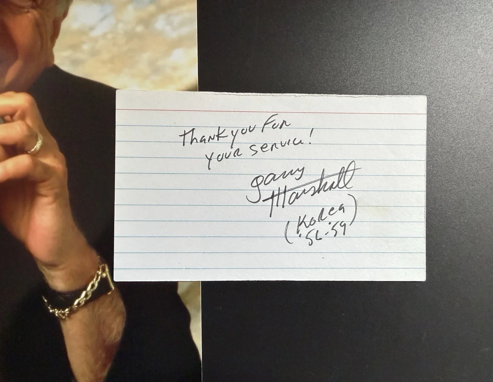 Gary Marshall Signed Index Card + 8x10 Pretty Woman Happy Days Director, изображение 2