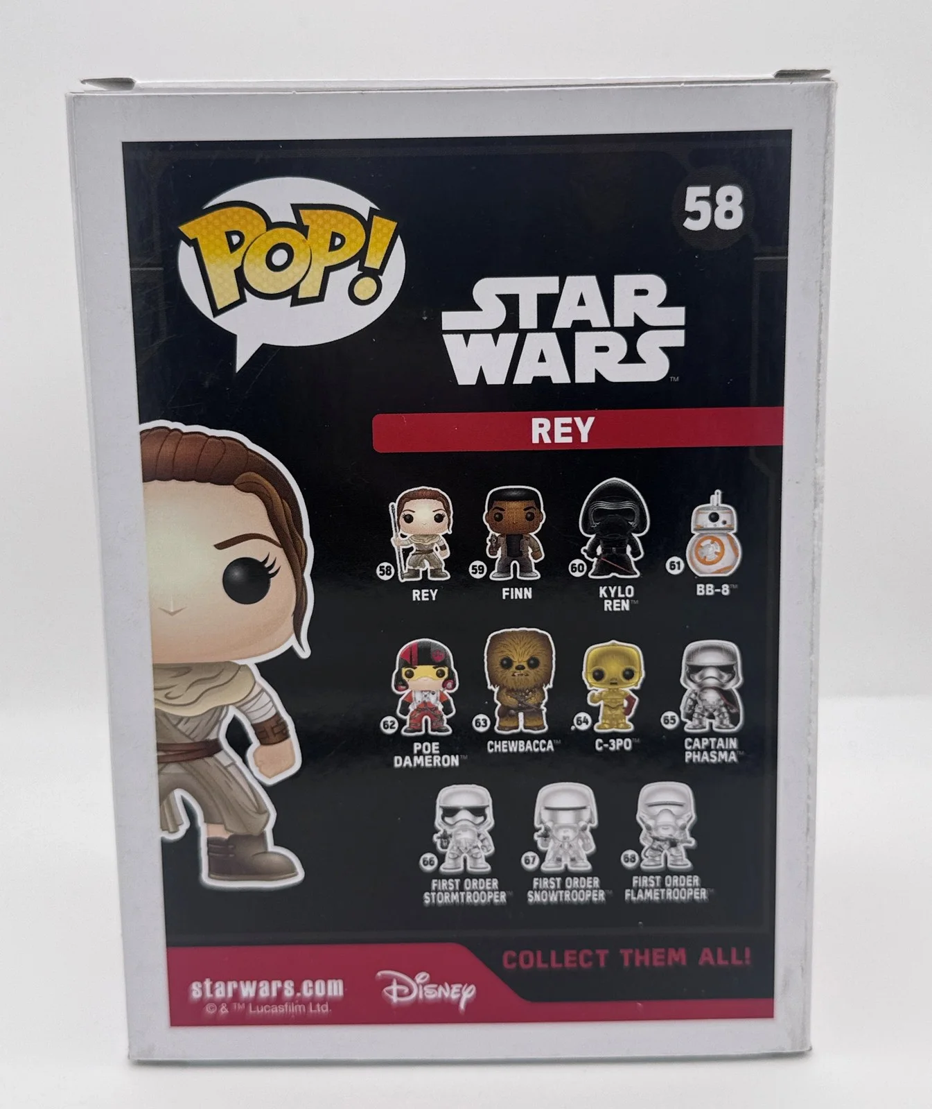 Daisy Ridley — Daisy Ridley "Star Wars: The Force Awakens" SIGNED 'Rey' 58 Funko Pop ACOA, изображение 4