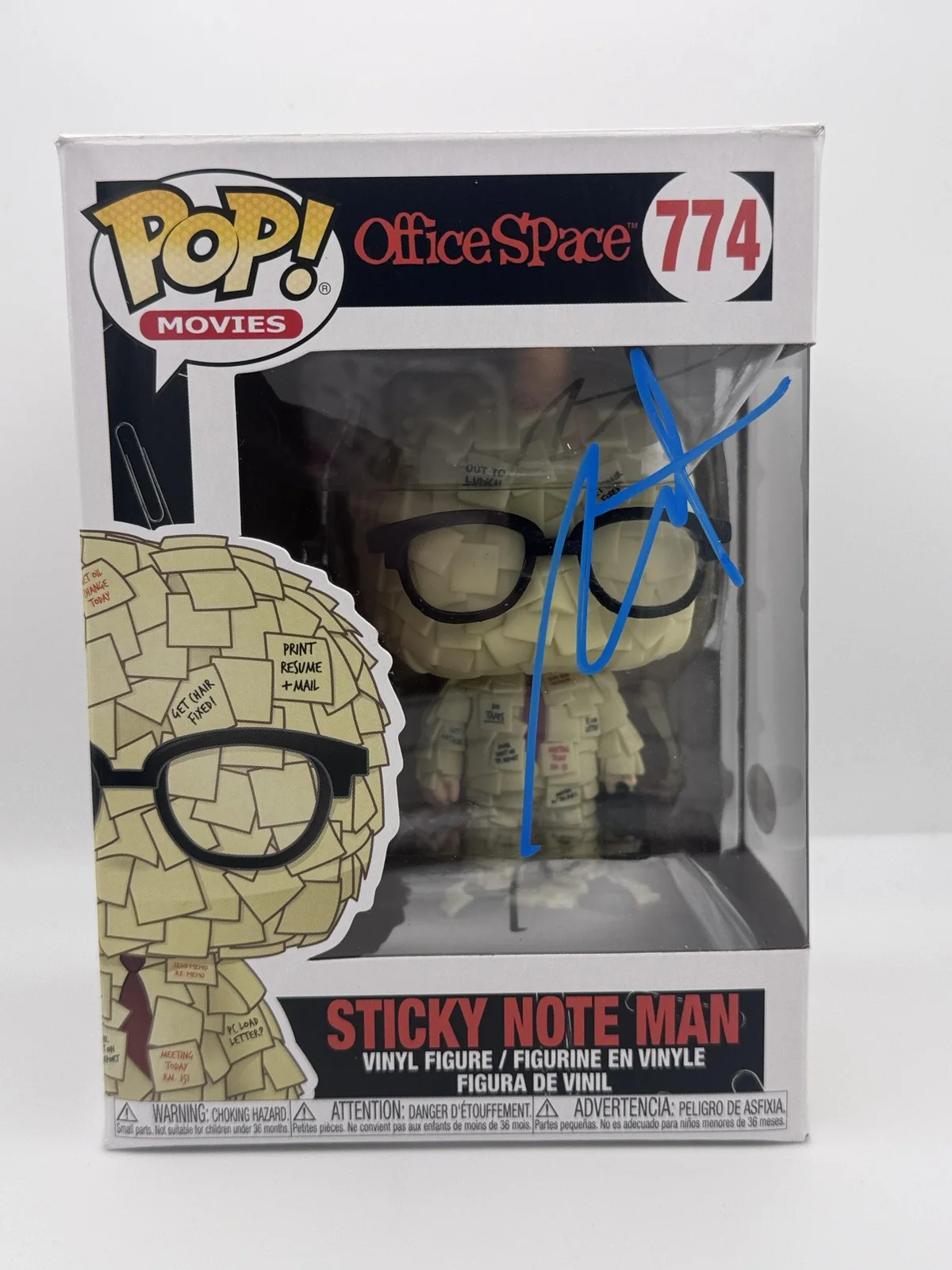 Stephen Root — Stephen Root "Office Space" AUTOGRAPH Signed 'Sticky Note Man' Funko Pop B ACOA, image 2